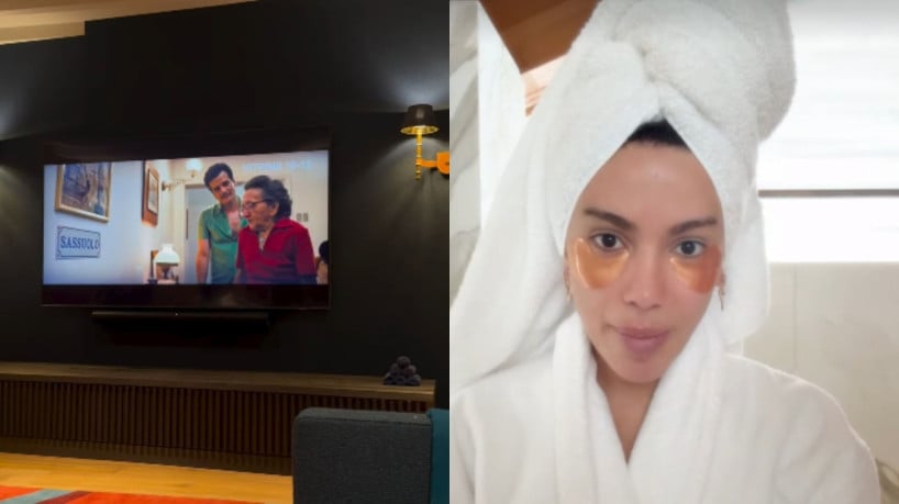 Cantora recebeu um link especial para assistir ao filme direto dos Alpes Franceses. Saiba o que ela achou da obra 