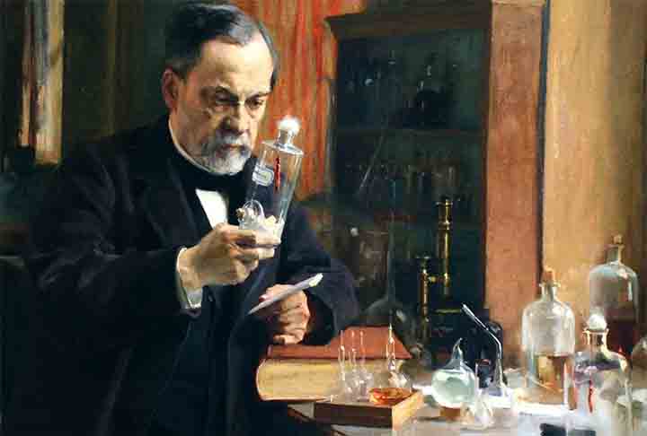 LOUIS PASTEUR (1822–1895):
Desenvolveu a teoria germinal das doenças e técnicas de pasteurização.