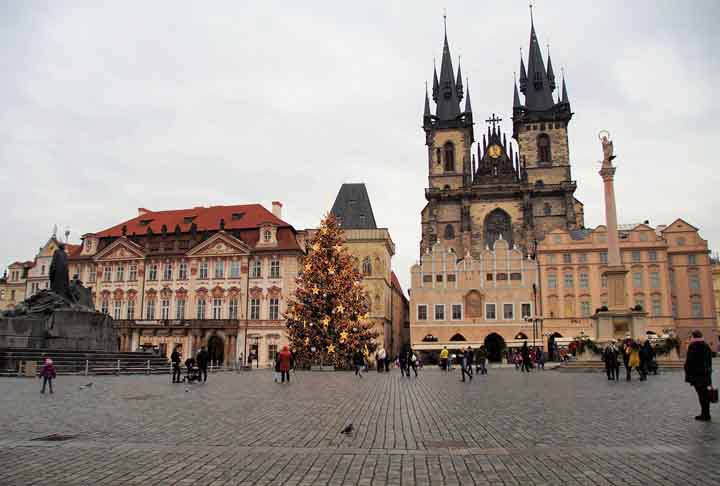 Em Praga, a árvore de Natal da Praça da Cidade Velha é realmente o destaque do Mercado de Natal e é escolhida entre diversas candidatas — geralmente mais de 30 árvores analisadas por uma comissão. Iluminada no fim de novembro, ela atrai centenas de milhares de visitantes ao longo de dezembro.