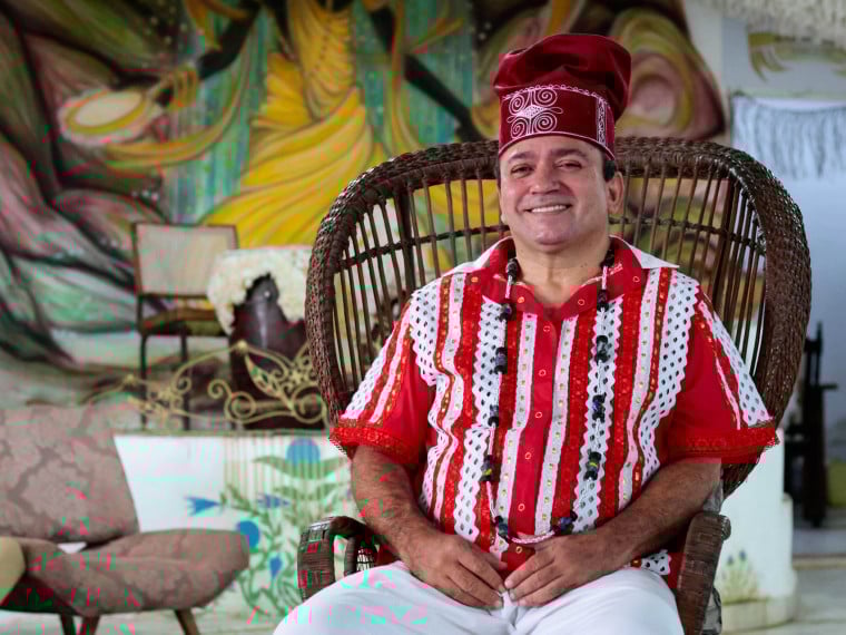 FORTALEZA, CEARÁ, BRASIL, 22-11-2025: Terreiro de Candomblé primeiro tombado do Ceará , o mais antigo do estado: Ilè Ibá Àsé Kpósú Aziri, liderado pelo pai de santo Shell Santos. (Foto: Samuel Setubal/ O Povo)
