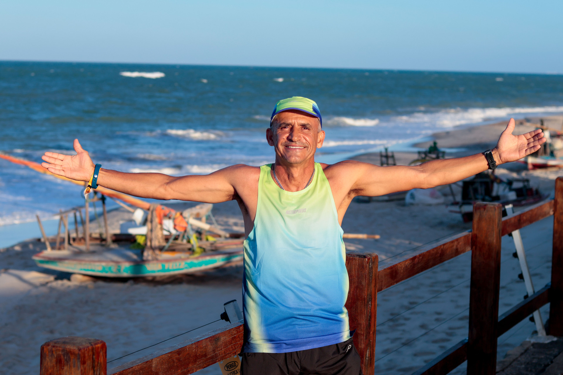 Vanderlei Cordeiro esteve no Bota Pra Correr Cumbuco, realizado pela Olympikus, nos dias 21 e 22 de outubro (Foto: Samuel Setubal)