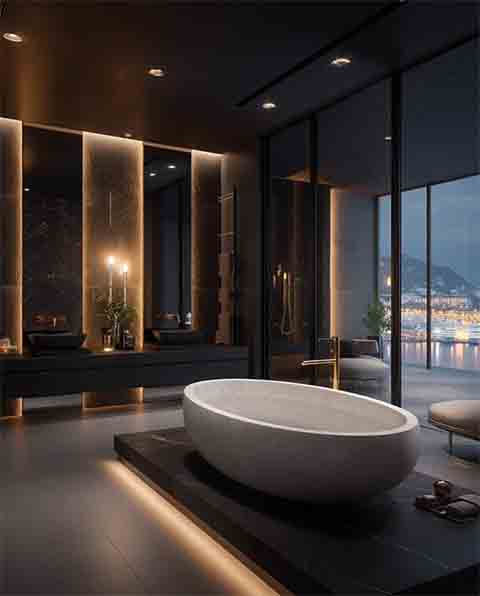 Os ambientes foram meticulosamente planejados para oferecer o máximo em conforto e entretenimento.