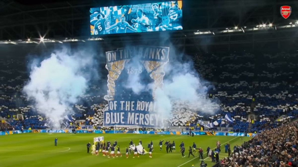 Arteta celebra vitória inédita no novo estádio do Everton