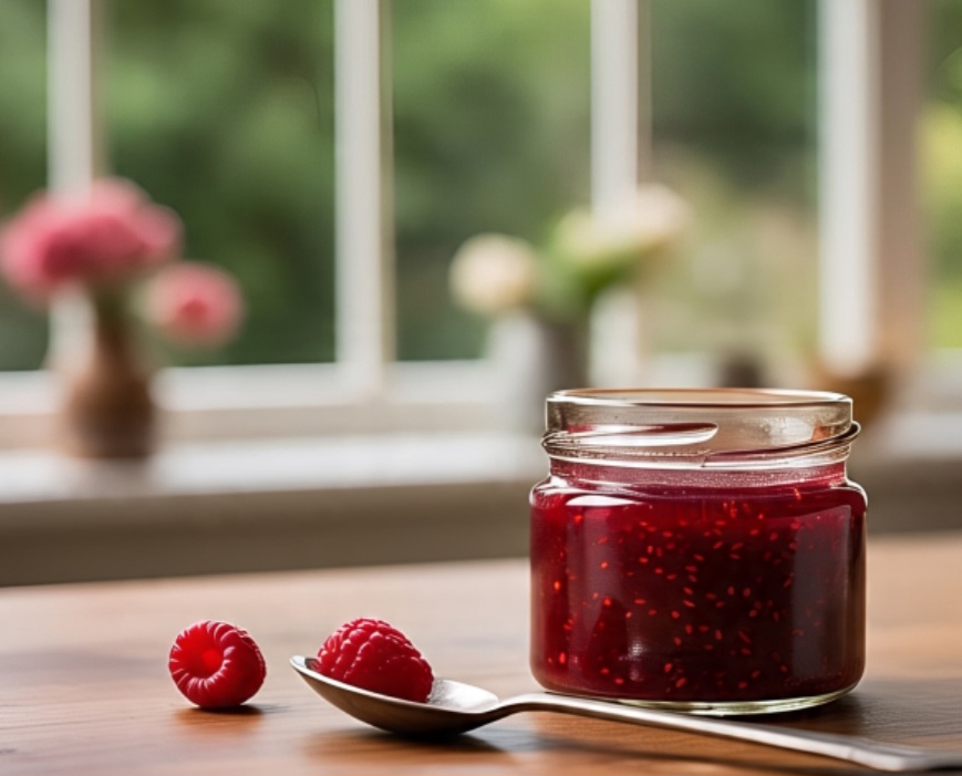 Segundo alguns chefes de cozinha, ao adicionar uma pequena quantidade de bicarbonato, equilibra-se a acidez da framboesa, algo que permite ressaltar toda a doçura natural da fruta sem ter que colocar muito açúcar na formação da geleia.