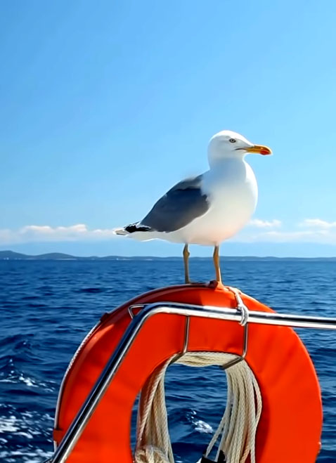 Perdidos no oceano, os dois sobreviviam capturando aves que pousavam no barco. Para se hidratar, eles pegaram garrafas que encontraram no oceano e armazenavam água da chuva, enquanto tomavam sangue de tartarugas, na falta de chuva.