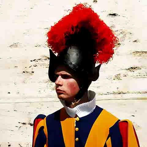 Os mercenários suíços tinham a reputação de serem muito corajosos. Eles atuavam para países europeus envolvidos em conflitos, como Espanha, França e a própria Itália.
