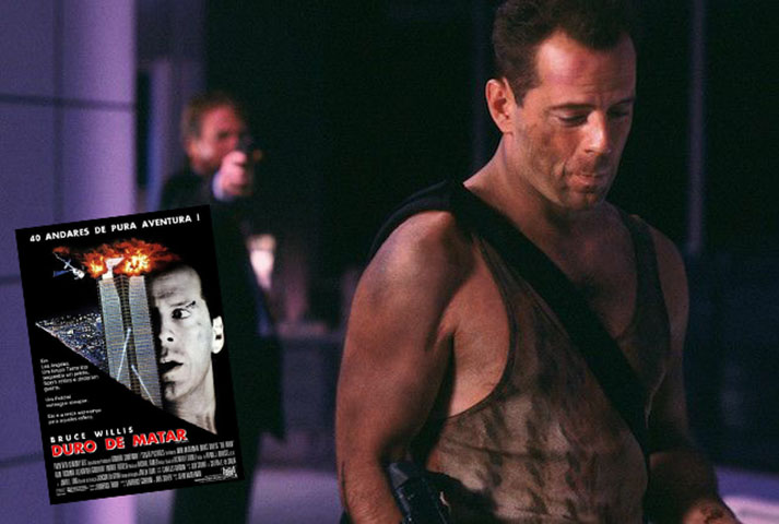 Duro de Matar, de 1988, consagrou Bruce Willis. O longa conta a história do policial John McClane, que necessita capturar terroristas que sequestraram dezenas de pessoas na confraternização de Natal da empresa de sua esposa. O filme fez tanto sucesso que teve  4 sequências 