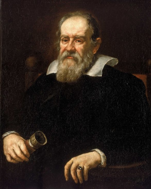 Galileu Galilei: Físico e astrônomo italiano, proibido por defender o heliocentrismo, contrariando a visão geocêntrica da Igreja.