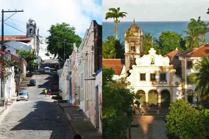 Centro Histórico da Cidade de Olinda, Pernambuco – Fundada em 1535, Olinda encanta com suas casinhas colorido, igrejas barrocas e ruas de pedra, além de ser um importante polo cultural nordestino.
