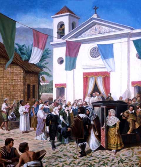 O cumprimento da promessa se daria com a construção de uma pequena capela, que décadas depois seria substituída pela imponente igreja. 

