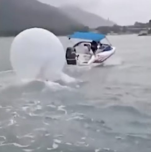 Um marinheiro que passeava de lancha com a família avistou a criança e ajudou no socorro junto a outros tripulantes.