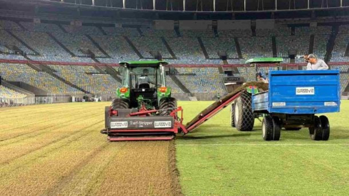 Limpeza, iniciada logo após o fim do Jogo das Estrelas, de Zico, servirá para trazer um campo renovado em 2026; saiba informações