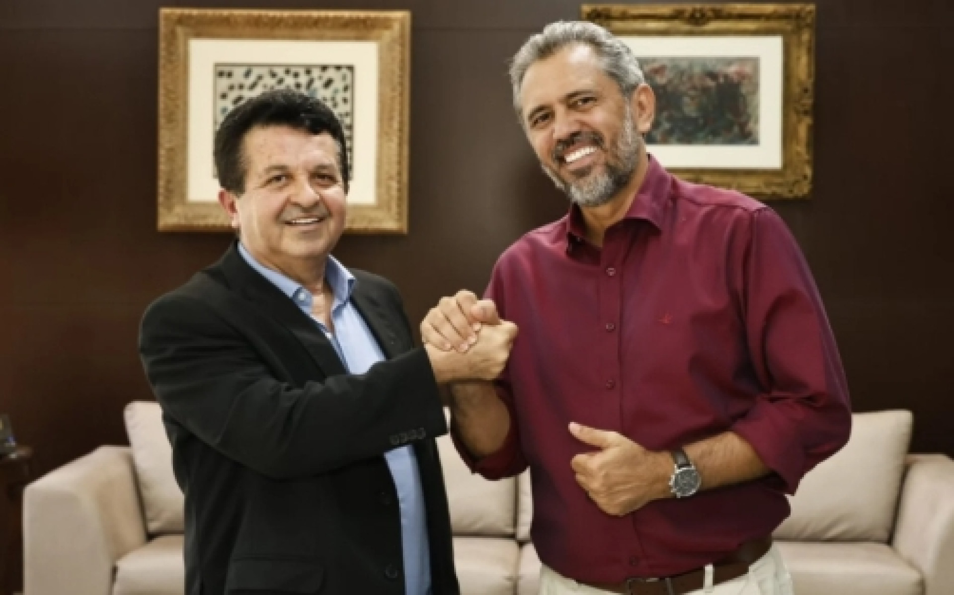 ￼DEPUTADOS da base se encontraram com Elmano. Na foto, o deputado Jeová Mota (Foto: Reprodução/Instagram Elmano de Freitas)