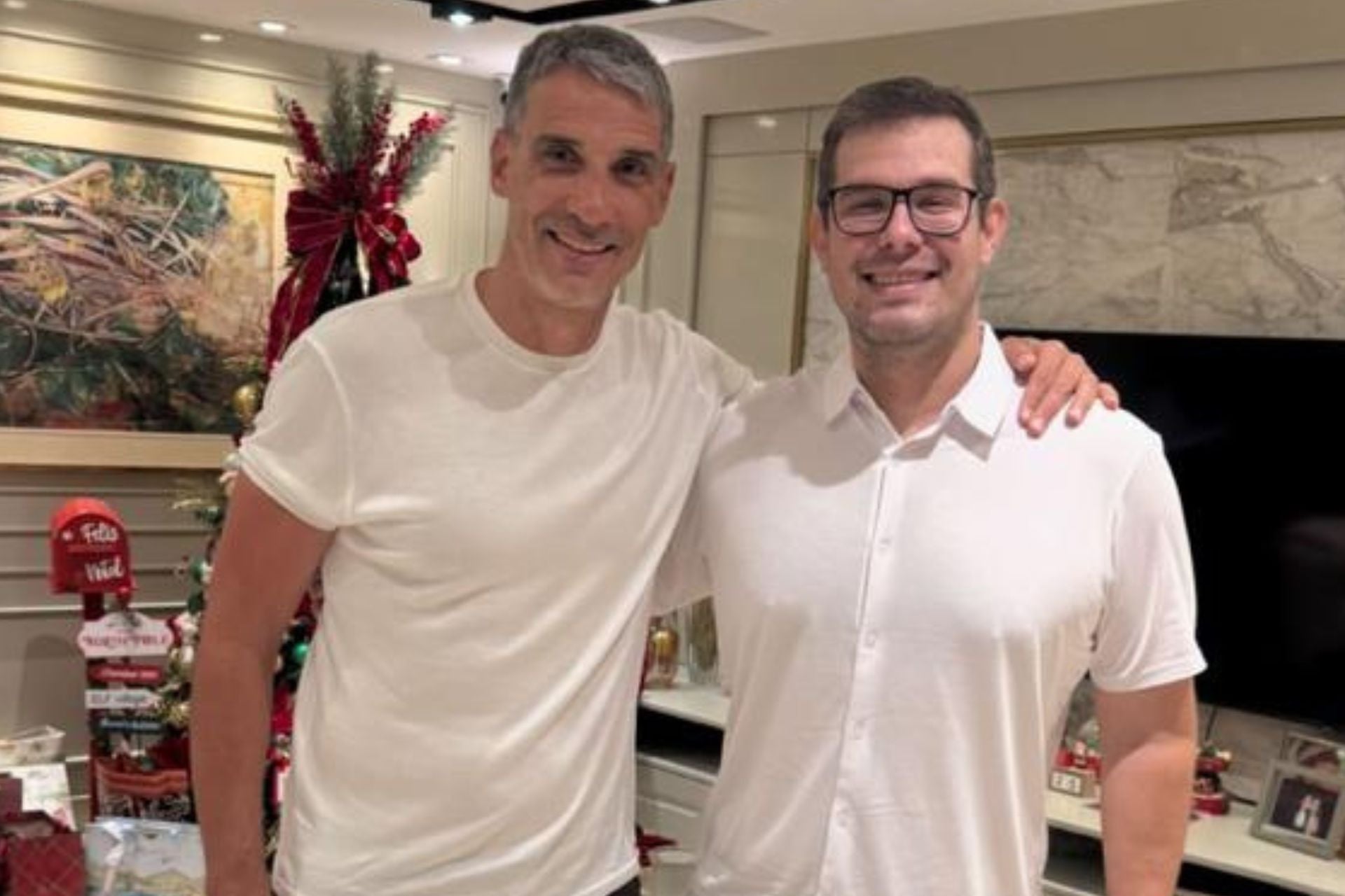 Ex-presidente do Fortaleza, Alex Santiago, e ex-treinador, Juan Pablo Vojvoda, se encontraram no fim do ano