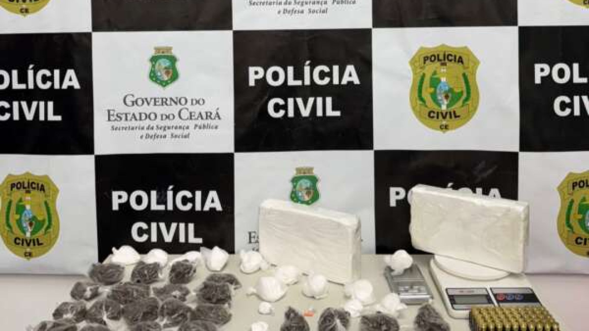 Apreensão de drogas em Juazeiro do Norte, no Ceará 