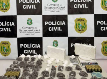 Apreensão de drogas em Juazeiro do Norte, no Ceará  