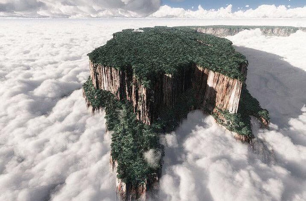 O Monte Roraima é um dos lugares mais enigmáticos da América do Sul, situado na tríplice fronteira entre Brasil, Venezuela e Guiana. Seu topo plano, cercado por muralhas verticais e constantemente envolto em nuvens, cria uma atmosfera de mistério e isolamento. Este gigante de pedra é um convite à imaginação, à ciência e ao espírito aventureiro.