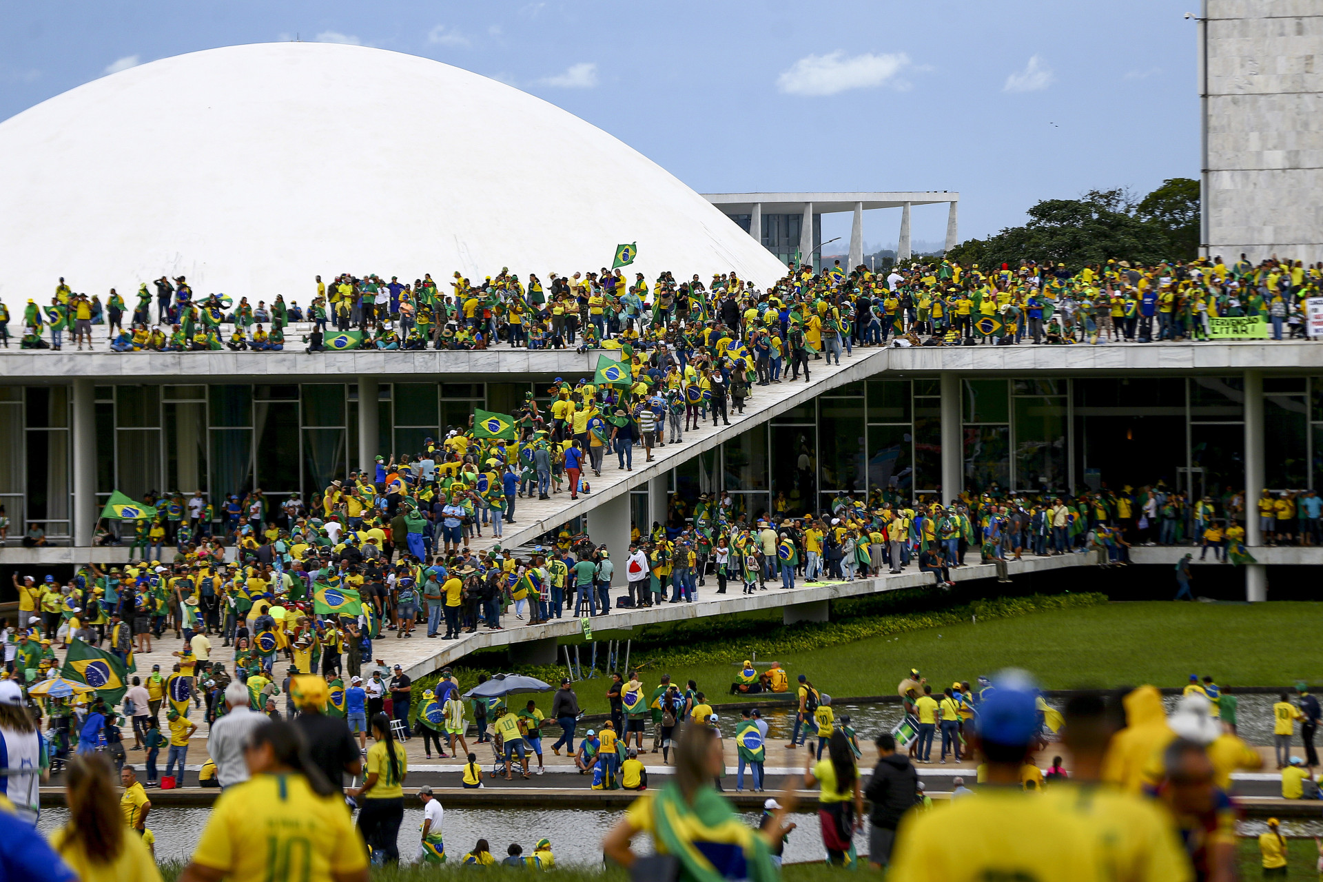 Supremo Tribunal Federal promoverá, em Brasília, evento para relembrar os atos golpistas do dia 8 de janeiro de 2023, quando bolsonaristas invadiram e depredaram as sedes dos Três Poderes (Foto: Marcelo Camargo/Agência Brasil)