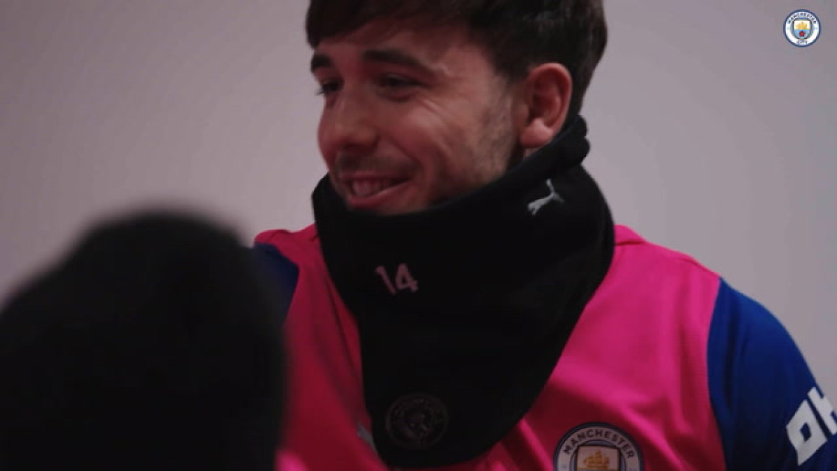 Bastidores da sala de chuteiras do Man City