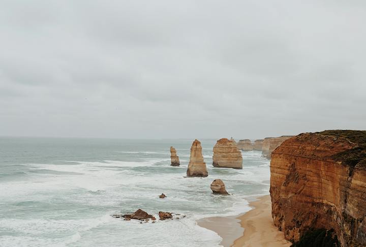 As falésias areníticas, por outro lado, são formadas por rochas sedimentares, como a areia. Essas falésias são geralmente amarelas ou avermelhadas e são frequentemente lisas e desprovidas de vegetação. 