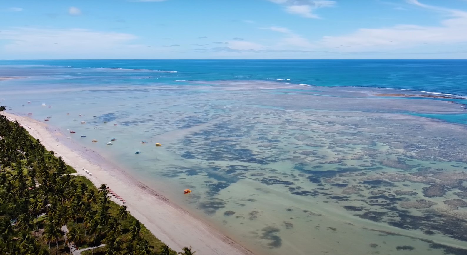 Praia de São Miguel dos Milagres (AL): Com águas cristalinas e calmas, essa praia paradisíaca tem piscinas naturais perfeitas para um mergulho seguro.
