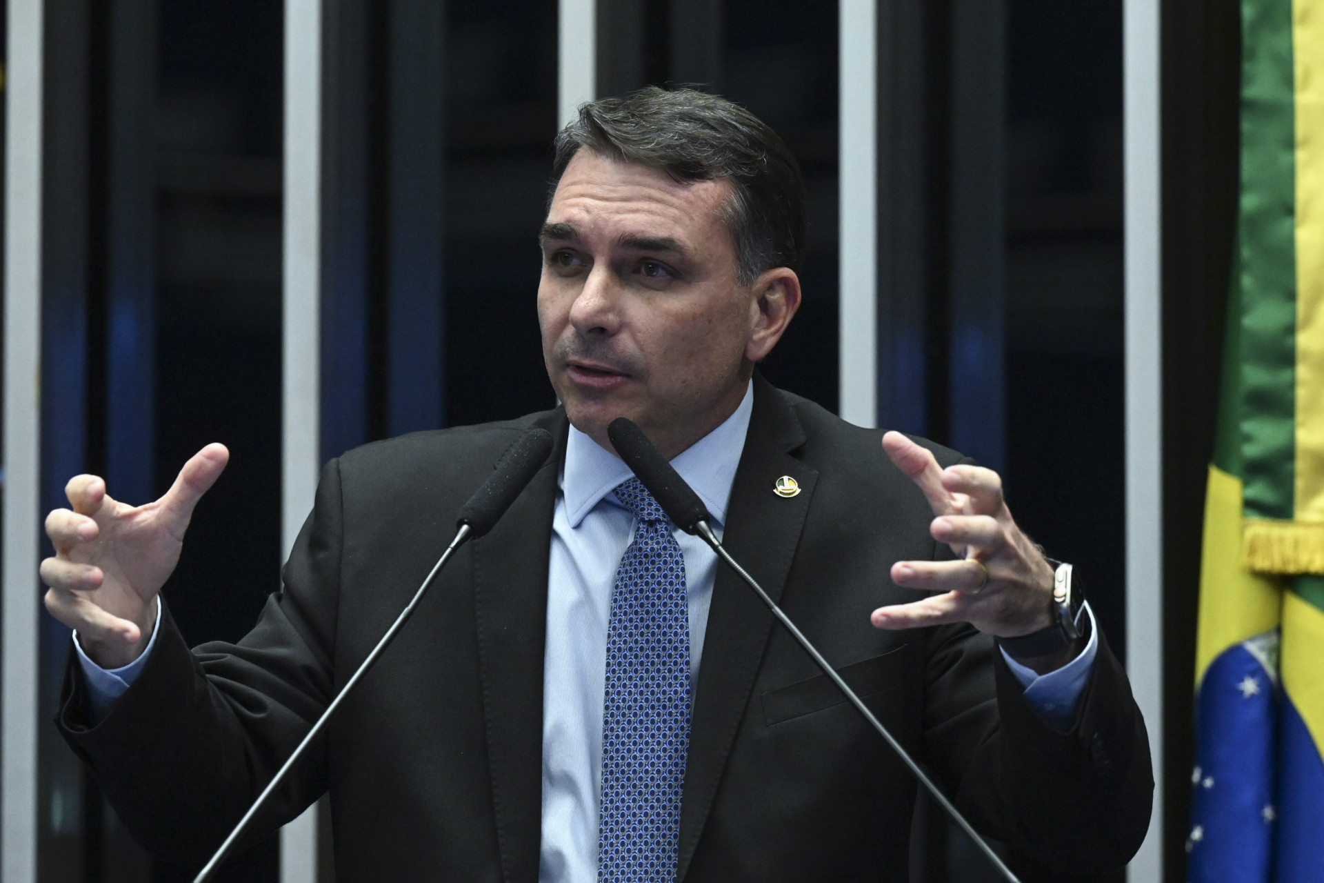 
Senador Flávio Bolsonaro (PL-RJ) é pré-candidato à Presidência (Foto: Carlos Moura/Agência Senado)
