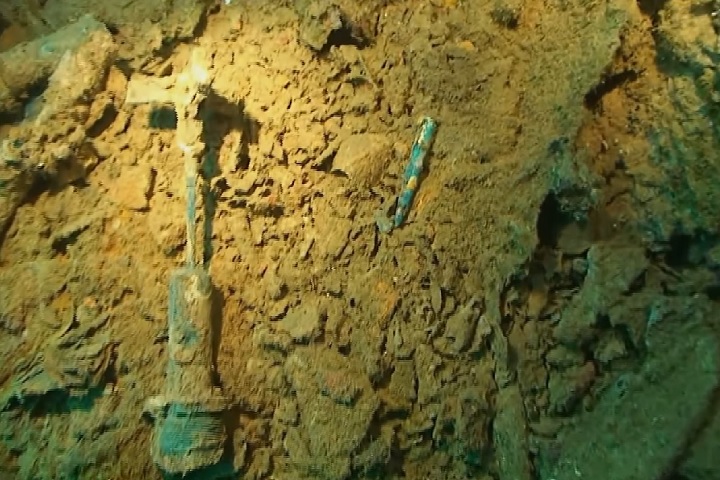 A profundidade protegeu os objetos de degradação e saques.