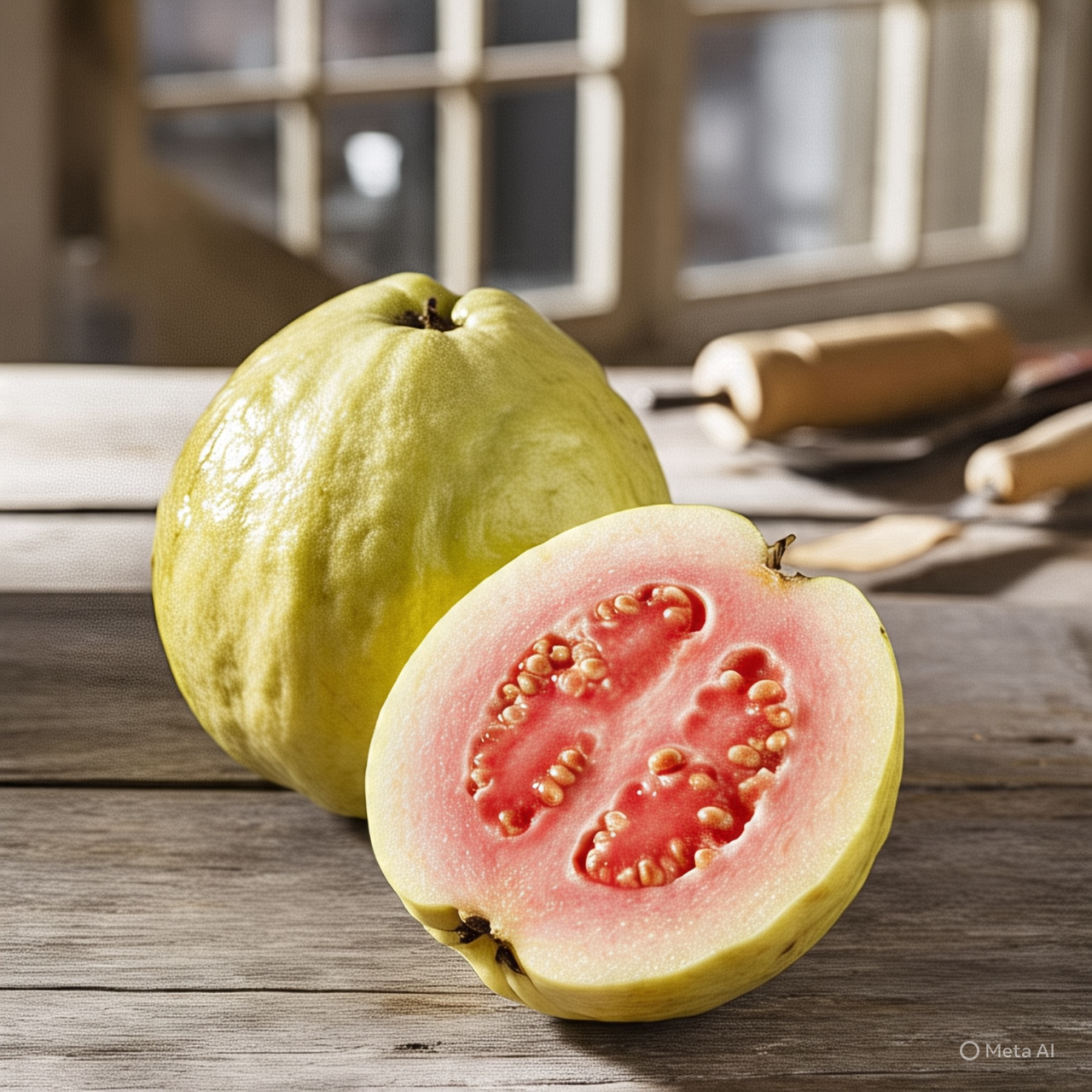 Essa fruta oferece diversos benefícios para a saúde, como fortalecer o sistema imunológico devido à alta concentração de vitamina C, Ela melhora a digestão e auxilia no combate à diarreia por suas propriedades adstringentes e antioxidantes.