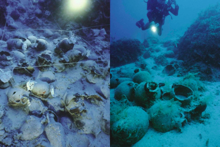 Além disso, no Mar Egeu, o naufrágio de Tektaş Burnu, datado do século 5 a.C., trouxe à luz ânforas e objetos do cotidiano, ilustrando o comércio regional na era clássica.