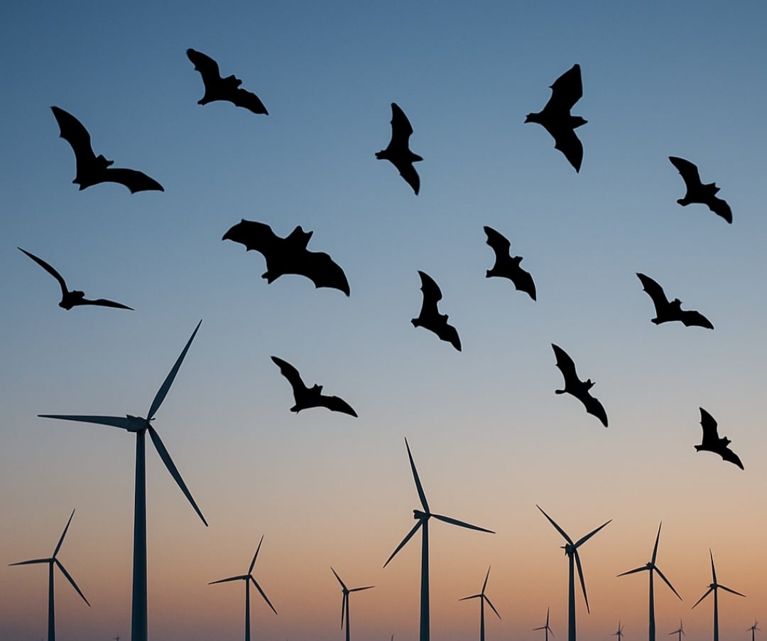 O aumento das turbinas eólicas tem causado preocupação entre ambientalistas, que relatam milhões de morcegos mortos por colisões anuais. A perda desses animais afeta diretamente o controle de pragas e a polinização de espécies agrícolas.
