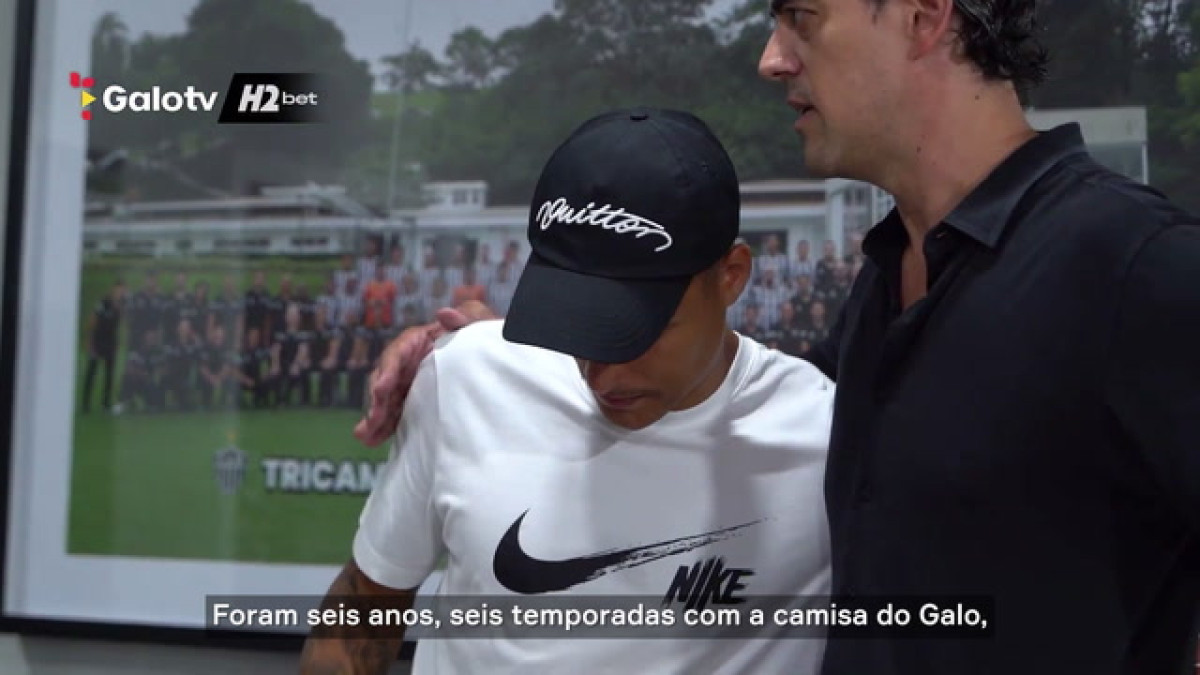 Guilherme Arana se emociona em despedida do Atlético-MG