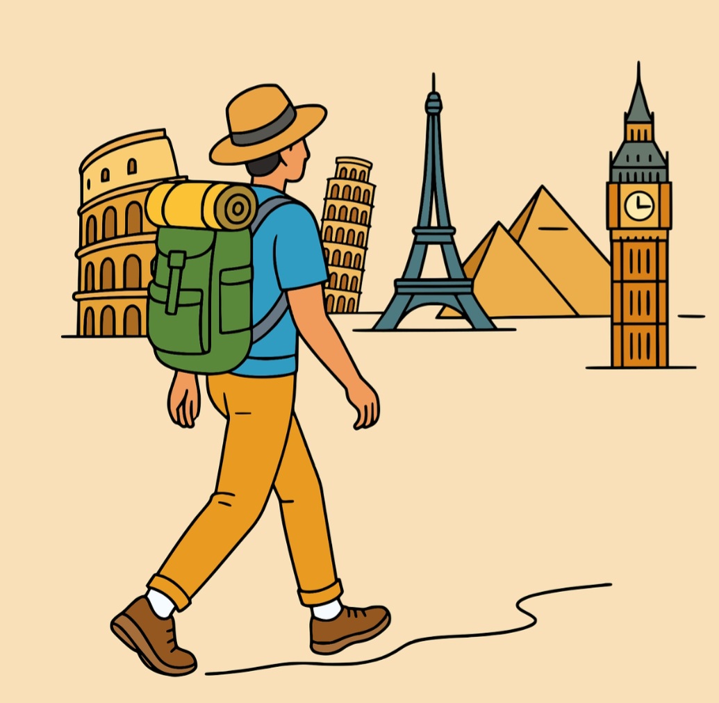 A mochila simboliza, de forma geral, a preparação para uma jornada ou missão, a necessidade de transportar bens essenciais e a mobilidade, pois o que se carrega nas costas é levado em todas as direções, permitindo ao indivíduo estar sempre preparado.