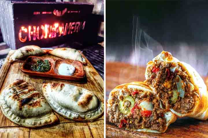 A empanada argentina é uma das mais famosas, com recheios clássicos como carne picada, cebola, ovo cozido e azeitona, envoltos numa massa fina assada no forno. No norte do país, podem conter batata ou cominho.