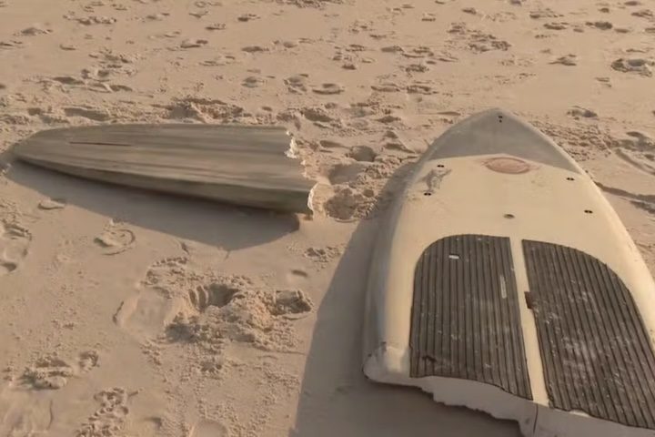 As 48 pessoas precisaram ser resgatadas e uma prancha chegou a quebrar. Apesar do susto, não houve registros de feridos.
