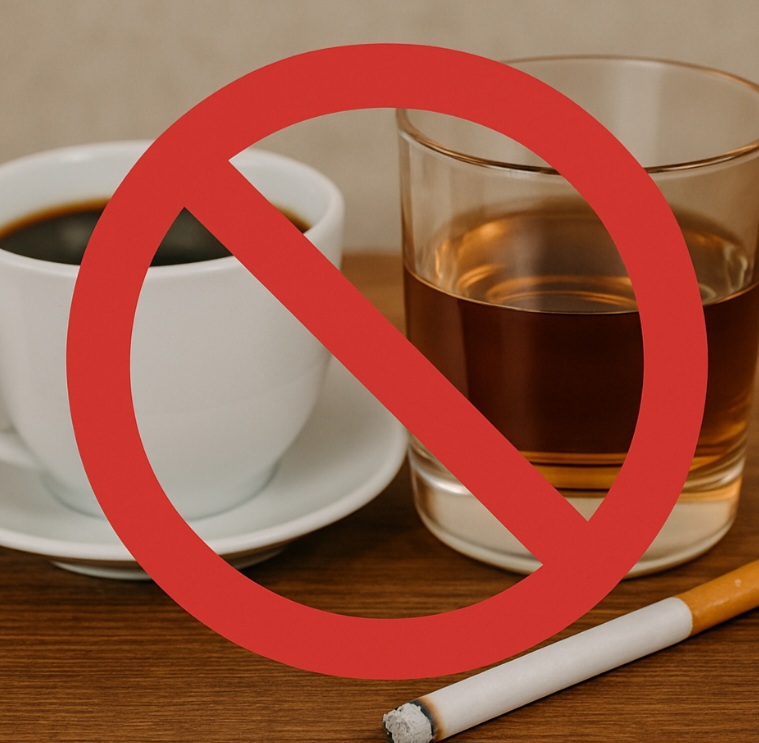 Reduzir cafeína, álcool e cigarro - Essas substâncias podem alterar a microcirculação do ouvido e agravar ou provocar o tinnitus.