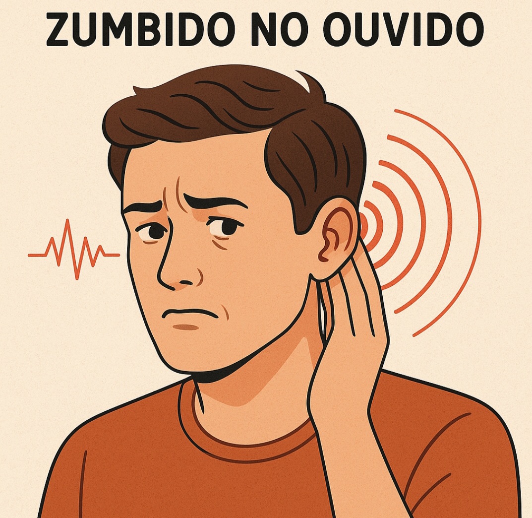 Zumbido no ouvido, também chamado de tinnitus, é a percepção de um som que não vem de uma fonte externa. Pode ser um apito, chiado, estalo ou até som pulsante, ouvido em um ou nos dois ouvidos.