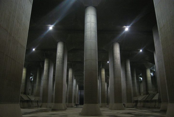 O G-Cans, oficialmente chamado de Canal de Descarga Subterrânea Externa da Área Metropolitana, é considerado o maior do mundo em prevenção de inundações.