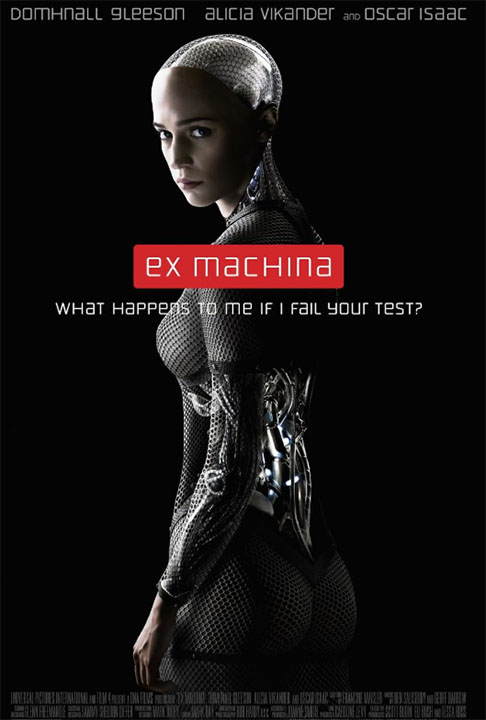 Em “Ex-Machina” (2014), a trama acompanha o jovem programador Caleb, que ganha a oportunidade de participar de um experimento com inteligência artificial.