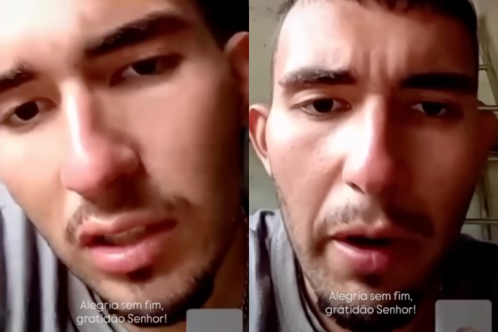 Estou cheio de roxo no corpo, várias escoriações, não consigo enxergar porque perdi meu óculos, mas estou bem, afirmou ele em um vídeo divulgado pela família. 