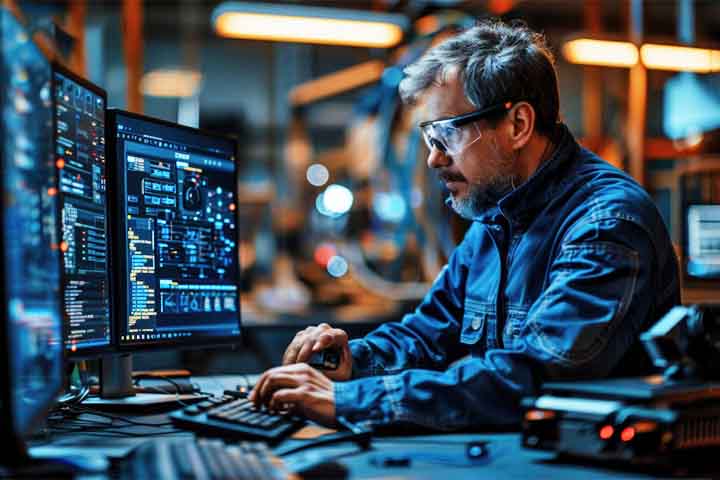 Engenheiros em computação – R$ 13.794 – formação em Engenharia da Computação ou áreas afins (5 anos). O profissional desenvolve softwares, sistemas e infraestrutura de TI, garantindo soluções tecnológicas complexas.
