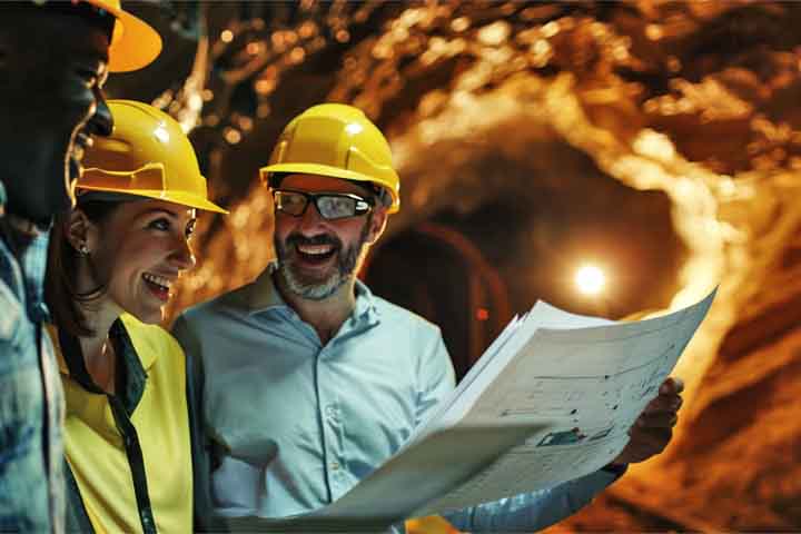 Engenheiros de minas e afins – R$ 13.055 – graduação em Engenharia de Minas (5 anos), com atuação na extração mineral e gerenciamento de minas. O trabalho envolve planejar operações e otimizar recursos.