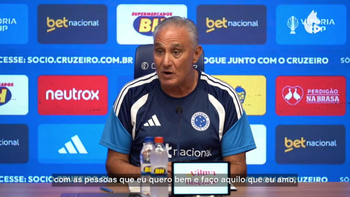 'Reciclado', Tite diz estar com boa autoestima e consciente das ambições do Cruzeiro