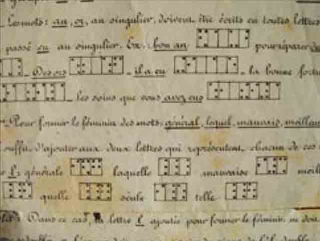 Em 1829, ele publicou o primeiro manual oficial com as regras do braille. Apesar de sua eficiência, o novo sistema não foi imediatamente aceito. Muitos educadores achavam o braille complicado ou temiam que a escrita em relevo tradicional fosse abandonada. 
