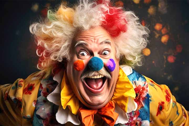 Coulrofobia - Medo intenso de palhaços, frequentemente associado à maquiagem exagerada e às expressões faciais artificiais. Essa combinação pode causar desconforto e pânico, já que dificulta a leitura das emoções reais por trás da fantasia.
