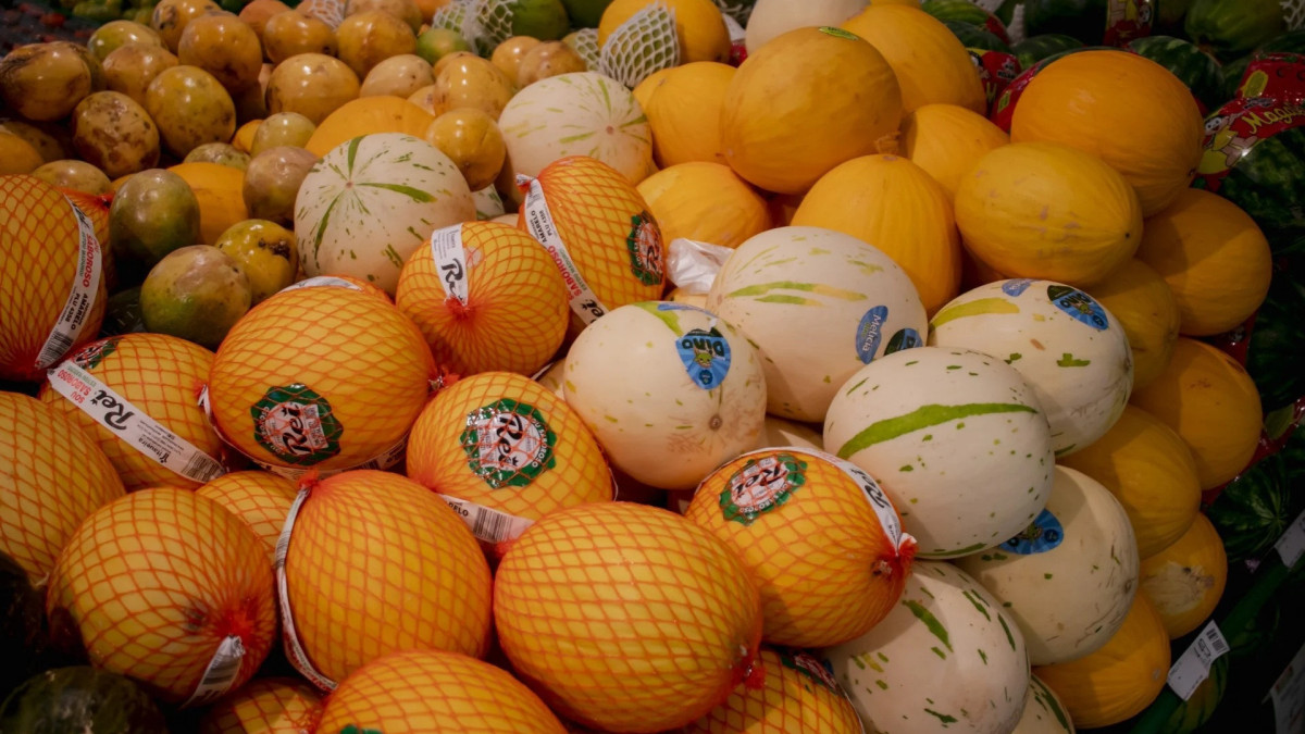 O melão amarelo da marca 'Rei' é um dos carros-chefe entre os produtos da Itaueira