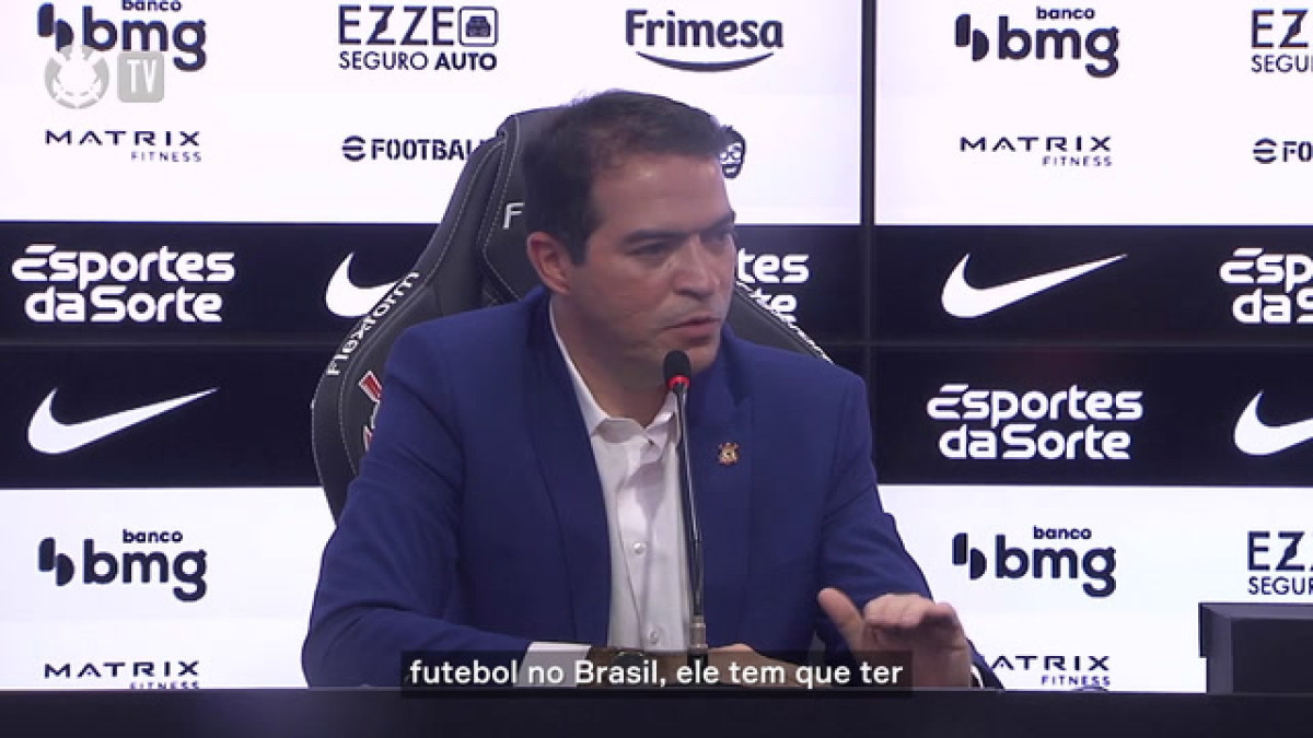 Marcelo Paz projeta maior venda da história do Corinthians