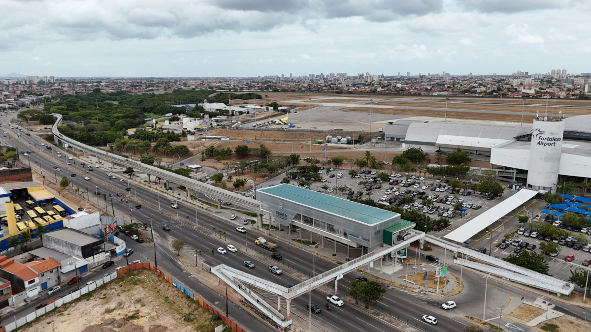 Obras do Ramal VLT Aeroporto atingem 90% de conclusão