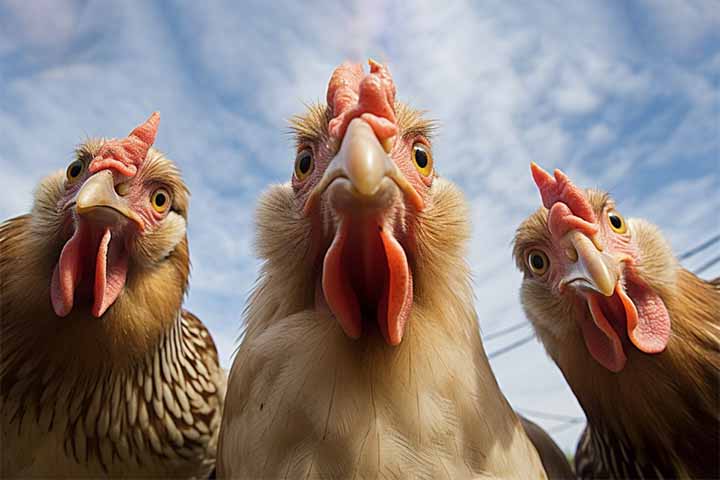 Alectorofobia - Medo irracional de galinhas e galos, que pode provocar pânico mesmo sem qualquer ameaça real. Em muitos casos, o simples som, a aproximação ou a imagem dessas aves já é suficiente para desencadear ansiedade intensa.
