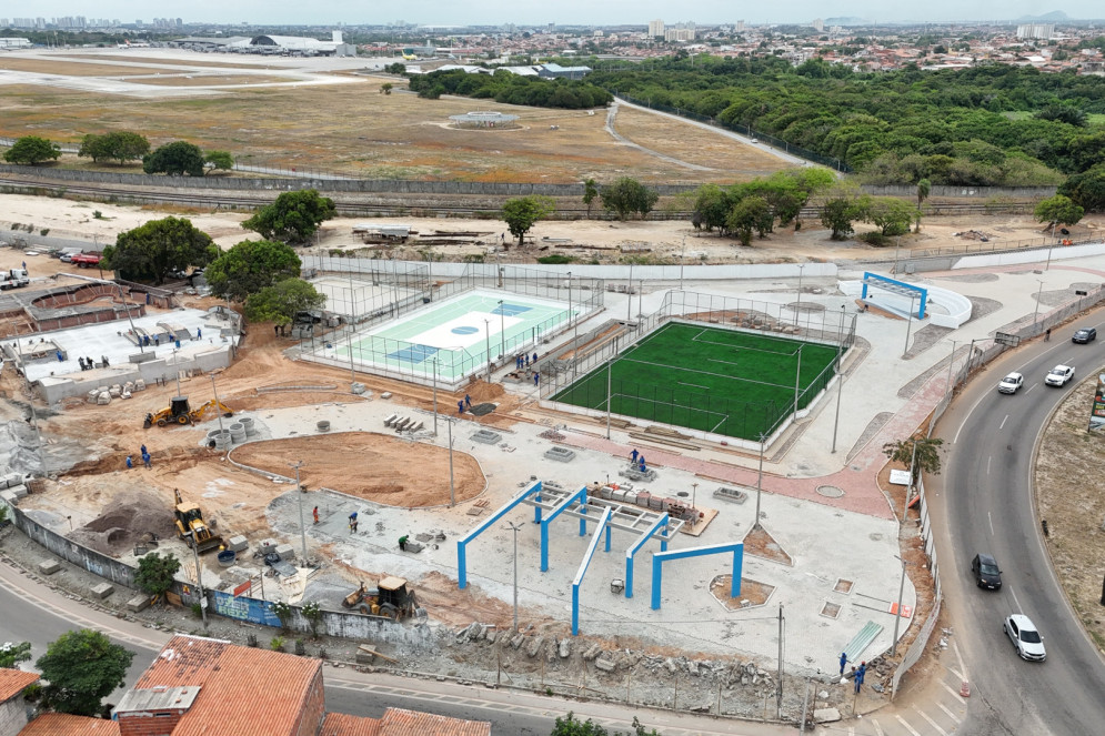 Obras do Ramal VLT Aeroporto atingem 90% de conclus&atilde;o