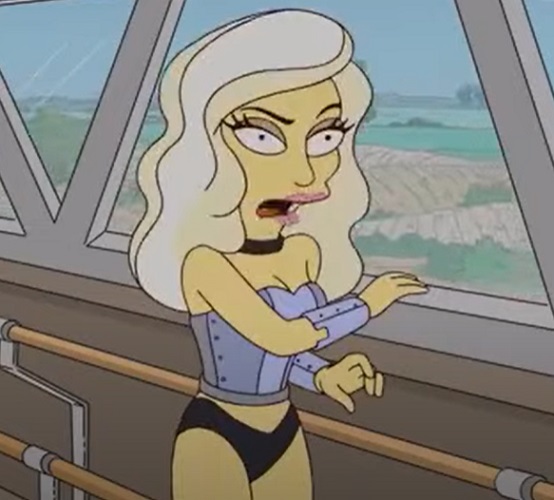 Lady Gaga  - A cantora americana aparece, ironicamente, num episódio que é considerado (pelo ranking do IMDb) como um dos piores da animação. 